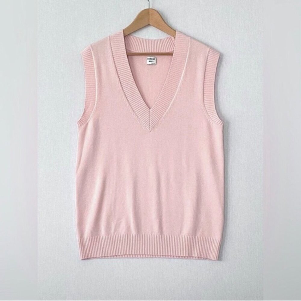 nwot Sunday Best Winston sweater S baby pink